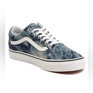 Vans Denim Blue Sneakers with White Accents